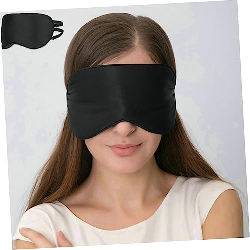 VALICLUD Seiden Schlafmaske Damen Herren Augenmaske Atmungsaktiv Leicht Blickdicht mit Verstellbaren Doppelbändern Schwarz Schlafbrille Augenbinde für Reise Zuhause Entspannung VALICLUD Seiden Schlafmaske Damen Herren Augenmaske Atmungsaktiv Leicht Blickdicht mit Verstellbaren Doppelbändern Schwarz Schlafbrille Augenbinde für Reise Zuhause Entspannung von VALICLUD