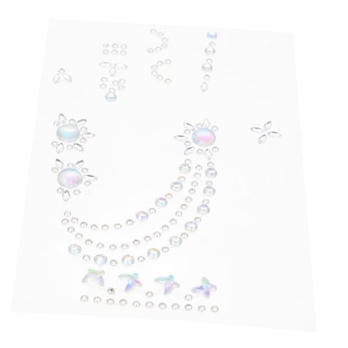 VALICLUD Selbstklebende Handjuwelen Aufkleber Acryl Glitzer Tattoos für Hände Körperjuwelen für Festivals und Partys Vielseitiger Gesichtsschmuck Einfach Anzuwenden von VALICLUD