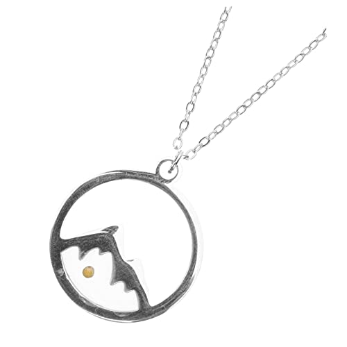 VALICLUD Senfsaat Anhänger Halskette Damen Berg Kettenanhänger Modisch Klassisch für Teenager Geeignet Vielseitig zu Jeans und Kleidern Tragbar von VALICLUD