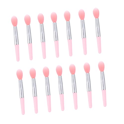 VALICLUD Silikon Lippenpinsel Tragbare Mini Lippen make up Applikatoren Hautfreundlich Langlebig Präzises Auftragen von Lippenstift und Lipgloss für Frauen Transparent rot von VALICLUD