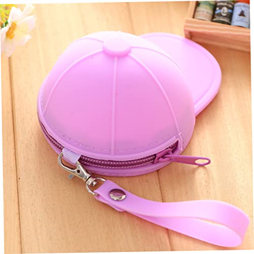 VALICLUD Silikon Münzgeldbörse Mini Baseballmütze Cartoon Design Kleine Geldbörse für Mädchen Leicht und Waschbar Grün von VALICLUD