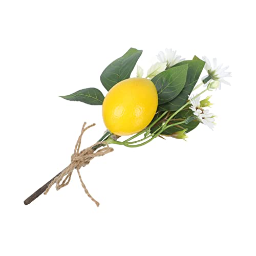VALICLUD Simulation Zitronenblumenarrangement ästhetisch Dekoration gefälscht drinnen realistisch künstliche zitronen kunstpflanze einmachgläser Blumenzweig Restaurant- Plastik Yellow von VALICLUD