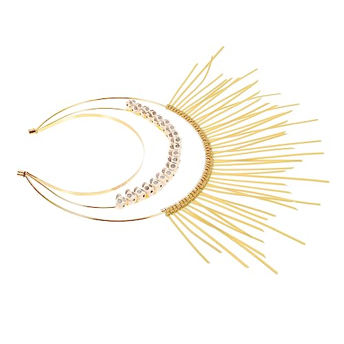 VALICLUD Goldenes Stirnband Für Mädchen Zartes Haarband Dekoratives Haardekor Party Stirnband Diy Kopfschmuck Für Besondere Anlässe von VALICLUD