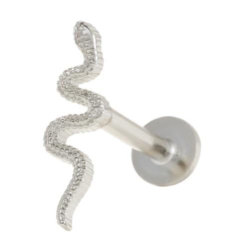 VALICLUD Snake Ohrstecker Piercing Earcrawler für Damen Leichter Flacher Rückseite Ohrschmuck Modisch für Alltag Party Hochzeit und Besondere Anlässe Geeignet von VALICLUD