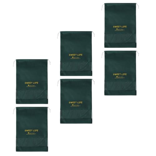 VALICLUD 6stücke Kordelzug Schuhe Aufbewahrungstaschen Tragbare Reise Schuhbeutel Aus Vliesstoff Große Schuhtaschen Für Herren Und Damen Staubschutz Und Organizer Für Schuhe Und von VALICLUD