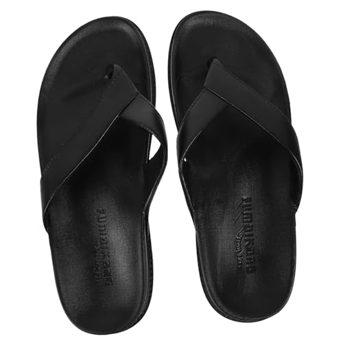 VALICLUD Sommer Flops Hausschuhe Leicht und Angenehm Rutschfest Strapazierfähig Modisch für Damen und Herren Indoor Outdoor Sandalen Schwarz von VALICLUD