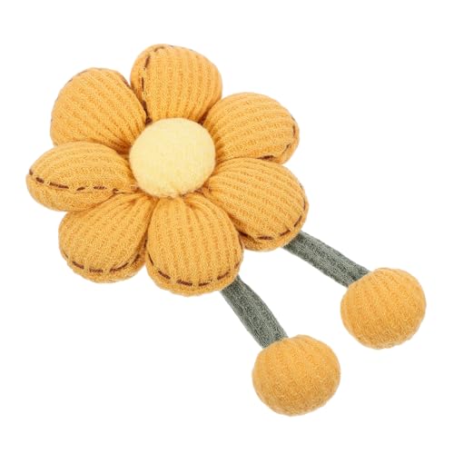 VALICLUD Sonnenblumen Brosche Stoff Kunst Handgehäkelt Anstecknadel für Kleidung Damen Eleganter Lapel Pin Accessoire von VALICLUD