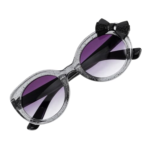 VALICLUD Sonnenbrille mit Niedlichem Schleifen Design Leichte Flexible Kunststoffbrille als Party und Fotorequisite Uv Schutz Wiederverwendbar für Mädchen und Jungen von VALICLUD