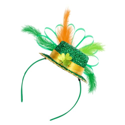 VALICLUD St. Patricks Day Hair Hoop Festlichkeit Hut Form Haarverschluss Party Supply Stirnband von VALICLUD