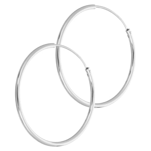 VALICLUD Sterling Silber Creolen Retro Runde Creolen Ohrringe Damen Leicht Elegant Alltag und Events Schmuck Accessoire von VALICLUD