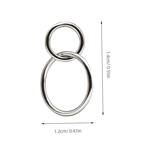 VALICLUD Sterling Silber Ohrstecker Damen Runde Geometrische Creolen Leichtes Design Modisch Kreative Ohrhänger Schmuck für Frauen Alltag von VALICLUD