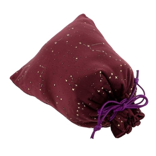 VALICLUD Schmuckbeutel Kordelzug Beutel Für Münzen Und Süßigkeiten Kleiner Schmuckbeutel Tragbare Kartentaschen Nordisches Sternenhimmel-Design Langlebiger Flockstoff Vielseitige von VALICLUD