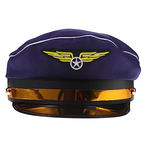 VALICLUD Stewardess Hut Flugbegleiter Hut Uniform Cosplay Zubehör Airline Attendant Cap von VALICLUD