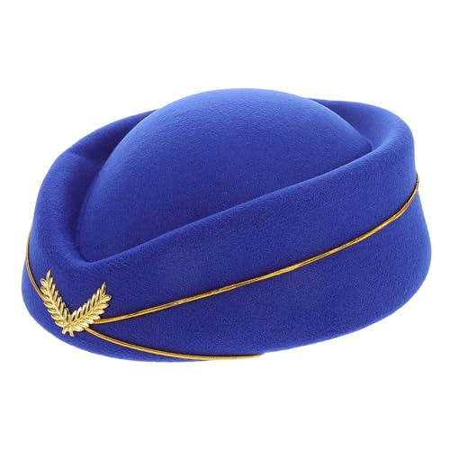 VALICLUD Frauen Stewardess Hut Faux-wolle Kopfbedeckung Für Bühnenaufführungen Cosplay Und Besondere Anlässe Komfortable von VALICLUD