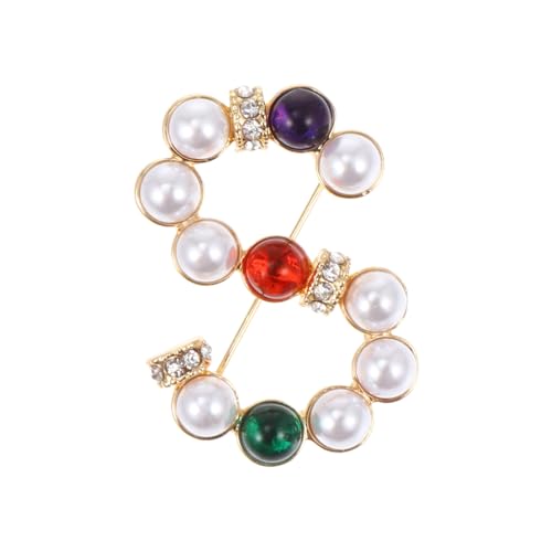 VALICLUD Stilvolle Buchstaben Brosche aus Legierung Chic Anstecknadel für Kragen Bluse Party und Vielseitige Modeaccessoires Modisches Schmuckstück für Damen und Festliche Anlässe von VALICLUD