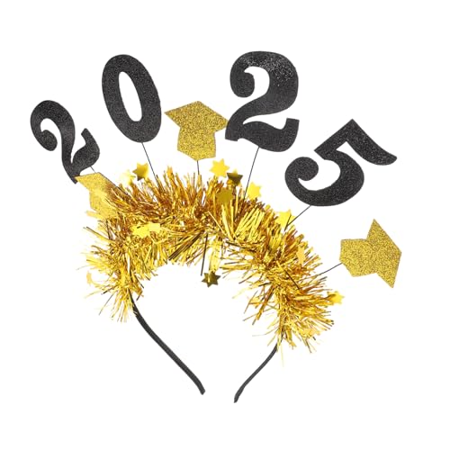 VALICLUD Stirnband Glitzer Abschlussbedarf Für Bachelor-mützen Und Absolventen Kopfschmuck Mit Schmuckelement Für Abschlusssaison Und Abschlussfeier von VALICLUD