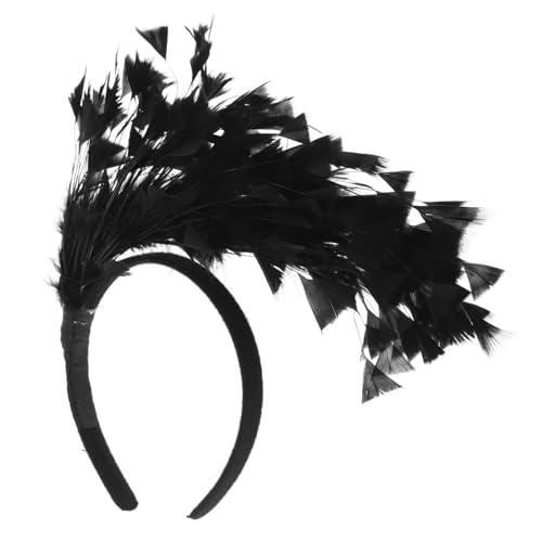 VALICLUD Stirnband Haarreif Baum Kostüm Glitzer Festival Outfit Party Haarschmuck Halloween Amor Kostüm Kopfschmuck Rave Haarband Gesicht Haarband Karneval Künstlich Schwarz von VALICLUD