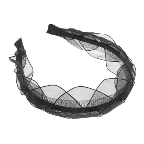 VALICLUD Schwarzes Stirnband Für Damen Dekoratives Haarband Aus Und Kunststoff Vielseitiger Kopfschmuck Für Mädchen Und Frauen Elastisch Und Bequem Geeignet Für Alltag Und Partys von VALICLUD