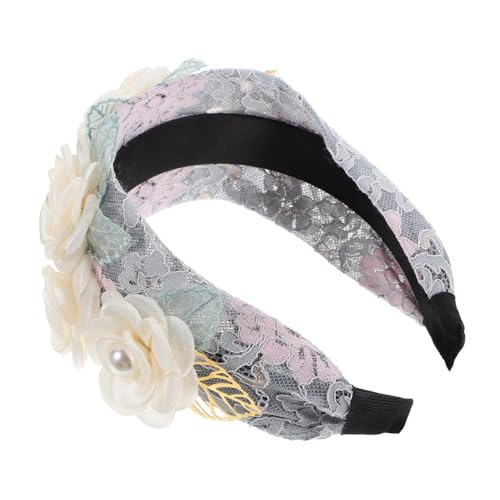 VALICLUD Blumenstirnband Für Damen Valentinstagsstirnband Blumenhaarband Partystirnband Modisches Stirnband Stirnbänder Für Erwachsene Stirnband Für Hochzeit Haar Accessoire von VALICLUD