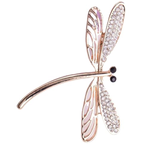 VALICLUD Strass Brosche Libelle Anstecknadel Damen Schmuck Modische Dekorative Pin mit Kristallverzierung für Kleidung Mantel Schal Party Hochzeit und Business Ereignisse von VALICLUD