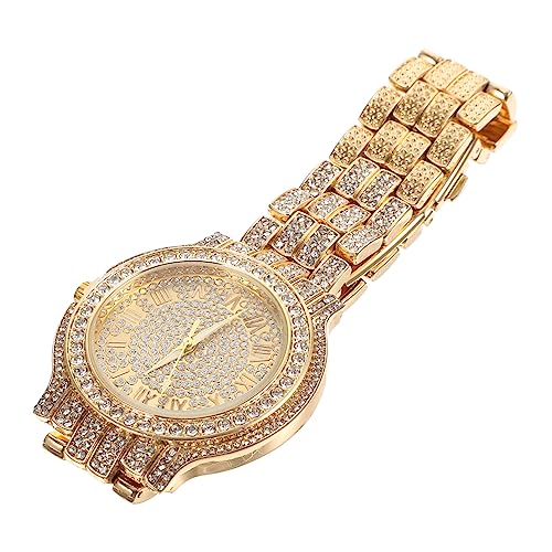 VALICLUD Modischer Damenarmbanduhr Mit Strass Und Römischen Ziffern Quarz-Uhr Für Frauen Leicht Langlebig Für Alltag Und Besondere Anlässe von VALICLUD