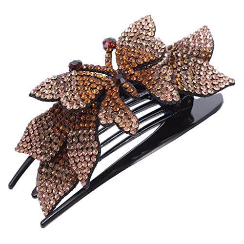 VALICLUD Strass Haar Clip Entenschnabel Haarspange Für Frauen Schleife Haarteil Party Hochzeit Alltag von VALICLUD