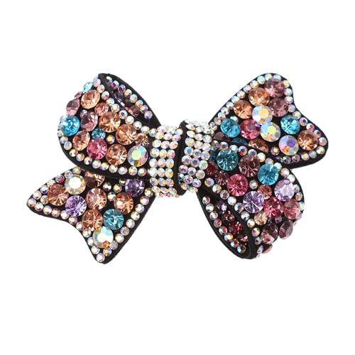 VALICLUD Strass Haarklammer Damen Bowknot Haarspange mit Federverschluss Eleganter Rhinestone Haarschmuck für Alltag und Fest Langlebig und Modisch Farbiges Design Geschenk für Frauen von VALICLUD
