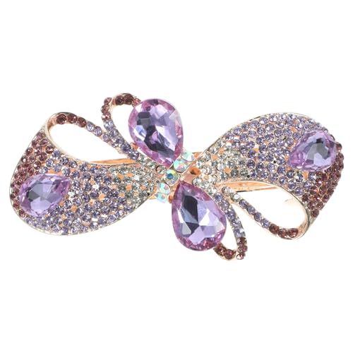 VALICLUD Strass Haarspange Mit Schleife Kleiner Pferdeschwanz Haarschmuck Für Mädchen Ausgefallene Süße Bobby Haarspangen Glitzernde Haarspangen Für Frauen Form Für Mädchen von VALICLUD