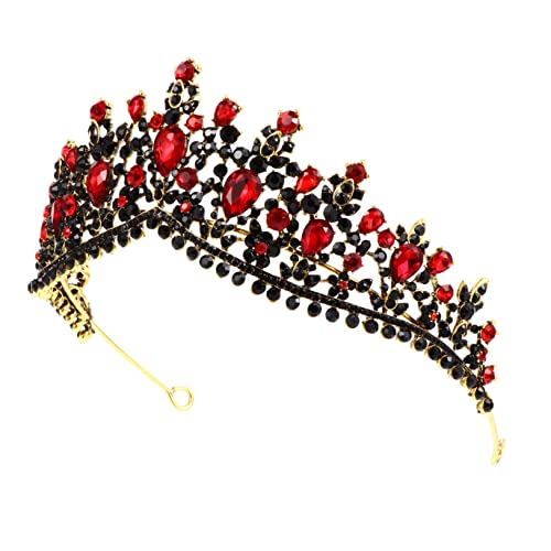 VALICLUD Strass Hochzeit Tiara Krone Brautkopfschmuck Strass Tiara Für Hochzeit Party Kopfbedeckung Mit Kristallen Für Braut von VALICLUD