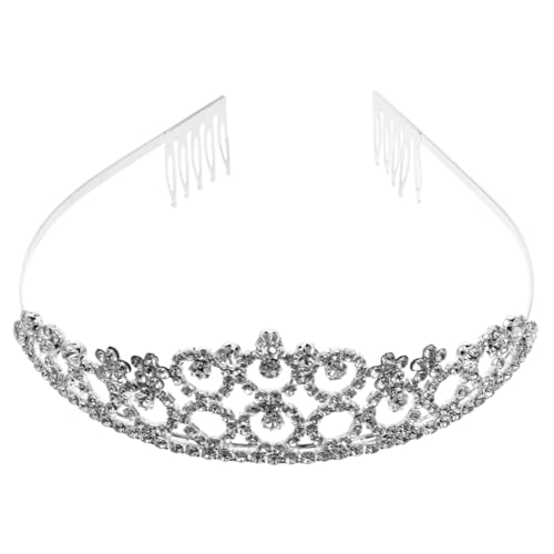 VALICLUD Strass Kristallkrone Damen Hochzeit Tiara Braut Party Prom Diadem Stirnband für Brautjungfern und Festliche Anlässe von VALICLUD