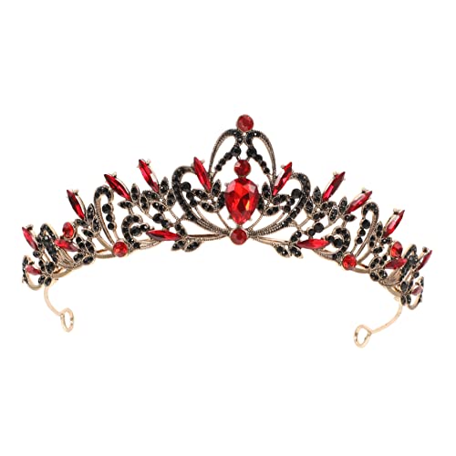 VALICLUD Strass-Krone Braut Hochzeit Party Kronen für Zubehör Frauen-Tiara Strass Tiara Kopfschmuck Zinklegierung von VALICLUD