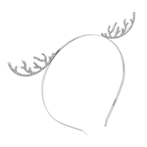 VALICLUD Rhinestone Geweih Stirnband Mit Schneeflocken Für Weihnachten Festliches Haaraccessoire Für Partys Und Feiertage Eleganter Kopfschmuck Für Und Feiern von VALICLUD