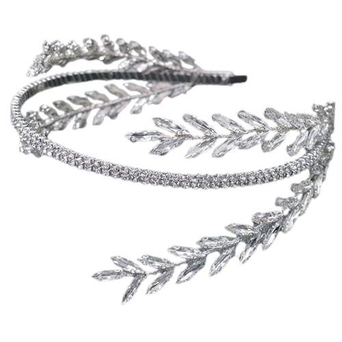 VALICLUD Strass-stirnband Haarteil Frauen Kopfbedeckung Haarschmuck Für Damen Strass-haarbänder Hochzeits-strass-haarband Stirnband Für Mädchen Zubehör Strasssteine Super Blitz Braut von VALICLUD