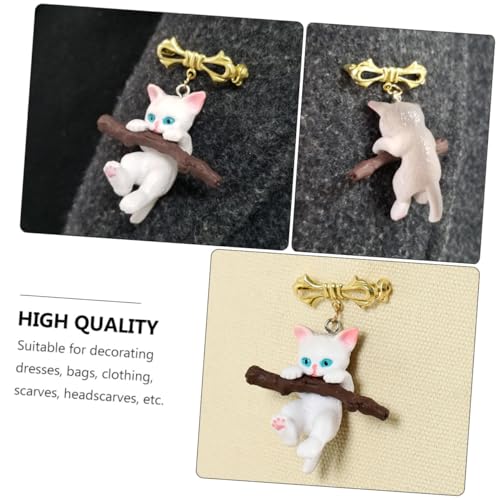 VALICLUD Stylische Katzenbrosche mit Zweig Feine Dekorative Anstecknadel für Kleidung Taschen Schals Modischer Kreativer Schmuck für Damen und Katzengeschenke VALICLUD Stylische Katzenbrosche mit Zweig Feine Dekorative Anstecknadel für Kleidung Taschen Schals Modischer Kreativer Schmuck für Damen und Katzengeschenke von VALICLUD