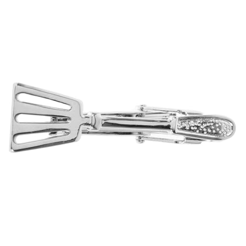 VALICLUD Stylischer Herren Krawattenklammer Metall mit Kreativer Pfannenwender-form Robustes Verformungsbeständiges Design Eleganter Anzug Accessoire für Business Hochzeit Party und Alltag von VALICLUD