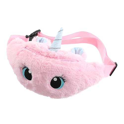 VALICLUD Einhorn Gürteltasche Für Mädchen Tragbare Umhängetasche Aus Plüsch Geeignet Für Schule Reisen Und Outdoor-aktivitäten von VALICLUD