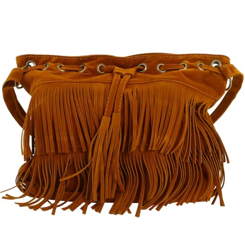 VALICLUD Damen Umhängetasche Braune Fransen Tasche Boho Umhängetasche Damentasche Quaste Fräulein Retro-Design Vintage Tasche für Damen VALICLUD Damen Umhängetasche Braune Fransen Tasche Boho Umhängetasche Damentasche Quaste Fräulein Retro-Design Vintage Tasche für Damen von VALICLUD