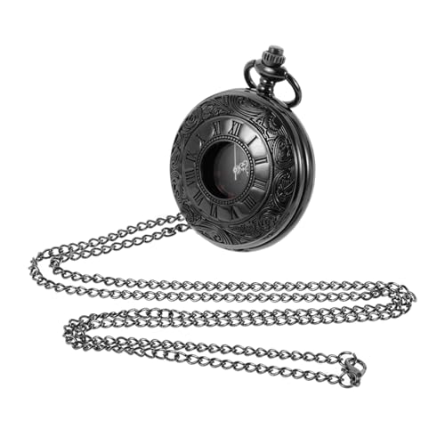 VALICLUD Vintage Pocket Watch Mit Römischen Ziffern Retro Geprägte Taschenuhr Mit Kette Stilvolle Und Damen-taschenuhr Für Als Für Familie Und VALICLUD Vintage Pocket Watch Mit Römischen Ziffern Retro Geprägte Taschenuhr Mit Kette Stilvolle Und Damen-taschenuhr Für Als Für Familie Und von VALICLUD