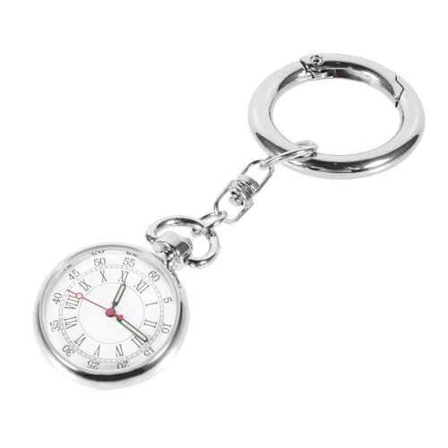 VALICLUD Taschenuhr In Form Einer Krankenschwester Studentin Tragbare Uhr Schlüsselanhänger Uhren Uhr Mit Quarzwerk Krankenschwester Uhr Aus Edelstahl Leuchtende Uhr Silberner von VALICLUD