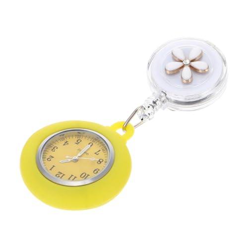 VALICLUD Taschenuhr zweite Geburtstag Frauen schauen zu Dekorationen Brustuhr des Arztes Medical Watch Watches Geburtstagsgeschenk Uhr zum Aufhängen an der Brust Zinklegierung Yellow von VALICLUD