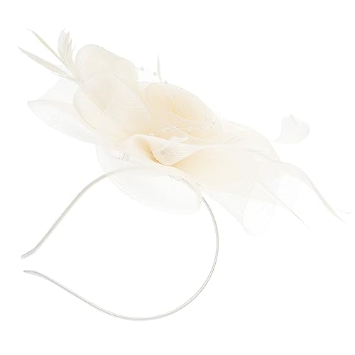 VALICLUD Tea Party Fascinator Mit Federn Für Braut Hochzeitsfeier Und Bankett Elastischer Haarreif Vielseitiges Damen-accessoire von VALICLUD