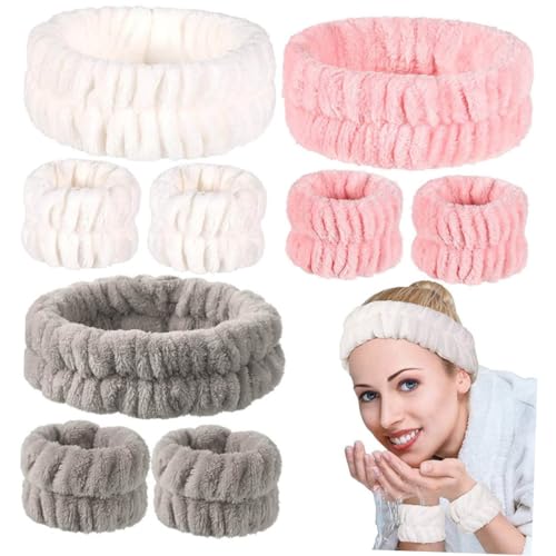 VALICLUD Teiliges Stirnband und Handgelenkband für Damen Rutschfeste Schweißabsorbierende Kopf und Handgelenkbänder Weich Atmungsaktiv für Sport Yoga Make Up und Gesichtspflege VALICLUD Teiliges Stirnband und Handgelenkband für Damen Rutschfeste Schweißabsorbierende Kopf und Handgelenkbänder Weich Atmungsaktiv für Sport Yoga Make Up und Gesichtspflege von VALICLUD