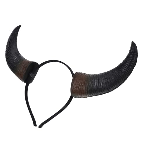 VALICLUD Teufelshörner Stirnband Pu Für Halloween Cosplay Party Kostümzubehör Mit Beweglichen Hörnern Für Maskeraden Und Mottopartys von VALICLUD