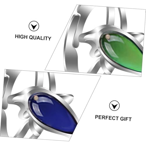 VALICLUD Thermochromer Delfin fingerring Damen Alloy Schmuck Einzigartiger Stimmungsabhängiger Farbwechsel Modisches Elegantes Design Feine Verarbeitung Vielseitig Kombinierbar für Alltag von VALICLUD