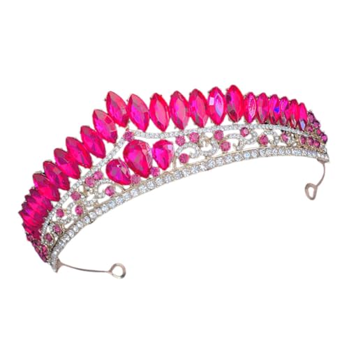 VALICLUD Tiara Kristallkrone Für Braut Hochzeit Geburtstag Kopfbedeckung Mit Strassdekor Stilvolles Stirnband Für Frauen Und Formelle Anlässe von VALICLUD