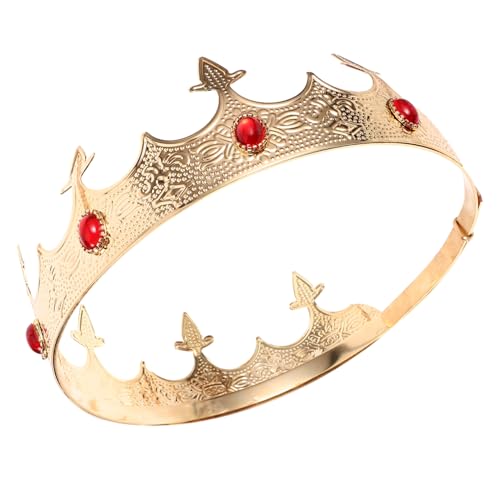 VALICLUD Königliche Vintage Krone Für Männer Cosplay Krone Mit Strass Leicht Und Für Geburtstagsfeiern Halloween Und Bühnenauftritte VALICLUD Königliche Vintage Krone Für Männer Cosplay Krone Mit Strass Leicht Und Für Geburtstagsfeiern Halloween Und Bühnenauftritte von VALICLUD