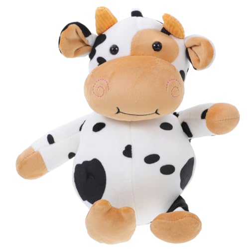 VALICLUD Tier Plüsch Rucksack Rucksack Geldbörse Sch?ne ?rmige Tasche Plüsch Rucksack für Kinder M? Umh?ngetasche- Schwarz ? Chinesisches Sternzeichengeschenk Spielzeug Kuh Plüsch von VALICLUD