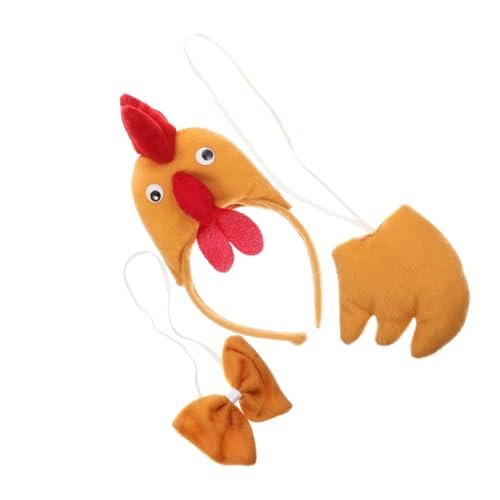 VALICLUD Tierkostüm-set Hühner-stirnband Und Fliege Für Damen Cosplay Kinderparty-kostüme von VALICLUD