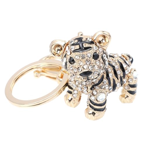 VALICLUD Tiger Schlüsselanhänger Strass Anhänger Mit Kristallen Taschenpendant Für Schlüssel Auto Und Handtaschen Perfektes Zum Neujahr Für Tiger-geborene von VALICLUD