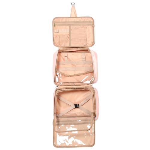 VALICLUD Toiletry Bag Hängend Makeup Organizer Für Kosmetiktasche Mit Großer Kapazität Mehrere Fächer Und Strapazierfähigem Pu Damen Und Jugendliche von VALICLUD
